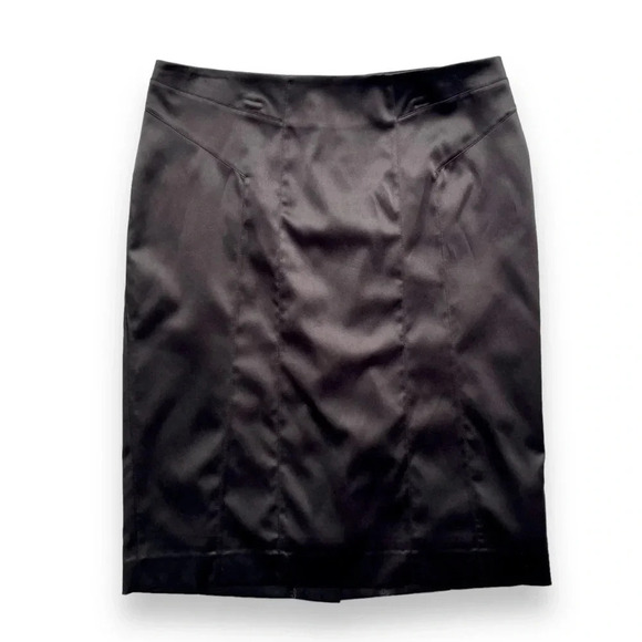 Just Cavalli by Roberto Cavalli Black Satin Pencil Skirt - Picture 1 of 6